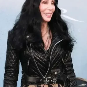 Cher The Bikeriders 2024 Biker Leather Jacket