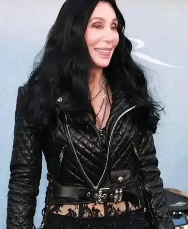 Cher The Bikeriders 2024 Biker Leather Jacket