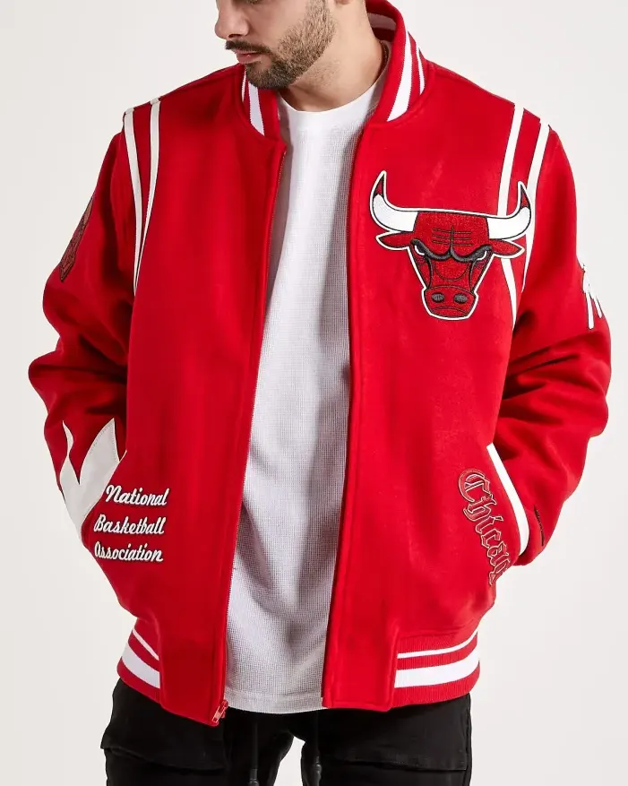 Bulls varsity jacket hotsell