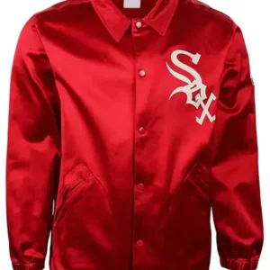Chicago White Sox 1971 Satin Windbreaker Red Jacket