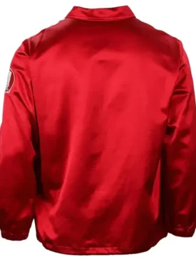 Chicago White Sox 1971 Satin Windbreaker Red Jacket Back