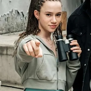 Chloe Coleman My Spy The Eternal City 2024 Grey Hoodie