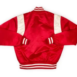 Cincinnati Reds 80s Satin Bomber Jacket Back
