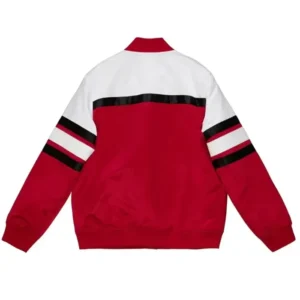 Cincinnati Reds Special Script Heavyweight Satin Varsity Jacket Back