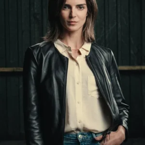 Clara Lago Gangs Of Galicia 2024 Faux Leather Jacket