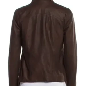 Clipped 2024 Jacki Weaver Brown Wool Jacket Back