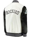 Colorado Rockies The Legend Satin Jacket Back
