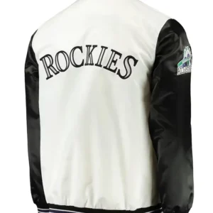 Colorado Rockies The Legend Satin Jacket Back