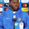 Copa America USA 2024 Yunus Musah Blue Fleece Hoodie On Sale