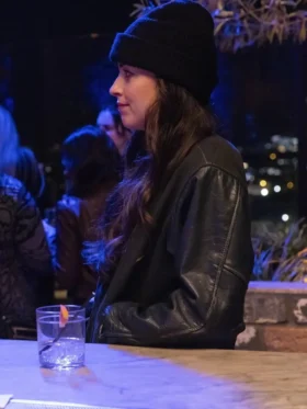 Dakota Johnson Am I OK Varsity Black Jacket On Sale