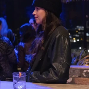 Dakota Johnson Am I OK Varsity Black Jacket On Sale