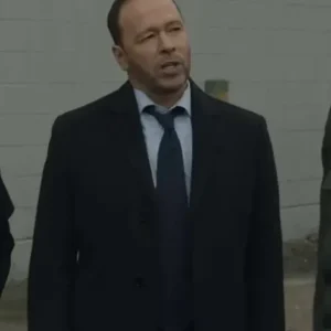 Danny Reagan Blue Bloods S14 Black Wool Coat