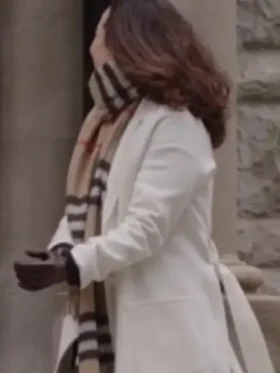 Dark Matter 2024 Alice Braga White Wool Coat For Women