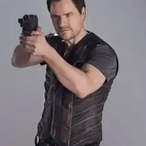 Dark Matter 2024 Anthony Lemke Black Leather Vest Fior Sale