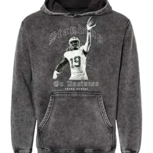 Deebo Samuel Standing On Business Denim Hoodie