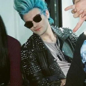 Descendants The Rise of Red 2024 Hades Black Studded Leather Jacket