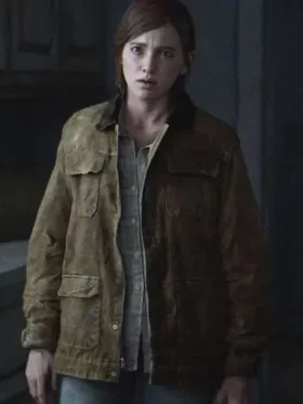 Ellie The Last Of Us Part II Suede Leather Jacket