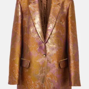 Elsbeths 2024 Brown Metallic Floral Blazer