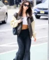 Emily Ratajkowski Oversized Bomber Jacket