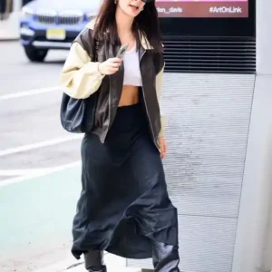 Emily Ratajkowski Oversized Bomber Jacket Sale