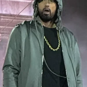 Eminem night Michigan Central Station Hooded jacket