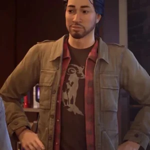 Gabe Chen Life Is Strange Beige Cotton Jacket On Sale