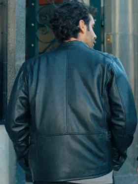 Gangs Of Galicia 2024 Tamar Novas Black Leather Jacket On Sale
