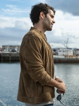 Gangs Of Galicia 2024 Tamar Novas Brown Jacket On Sale