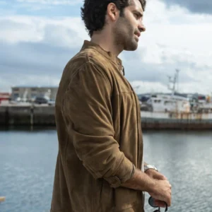 Gangs Of Galicia 2024 Tamar Novas Brown Jacket On Sale