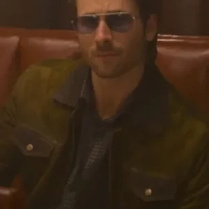 Gary Johnson Hit Man 2024 Green Jacket 