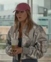 Geek Girl 2024 Daisy Jelley Silver Bomber Jacket On Sale