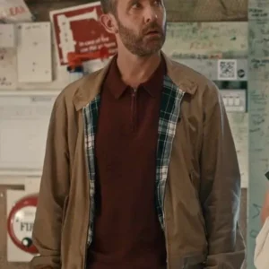 Geek Girl 2024 Richard Manners Brown Bomber Jacket