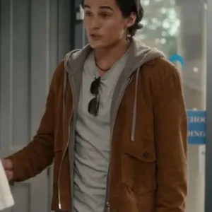 Geek Girl Liam Woodrum Brown Suede Leather Jacket