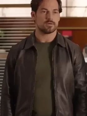 Giacomo Gianniotti Wild Cards Leather Jacket
