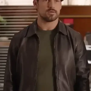 Giacomo Gianniotti Wild Cards Leather Jacket