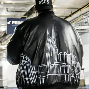 Jelly Roll CMA Fest 2024 Black Bomber Jacket