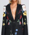 Jill Marie Jones The Chi S06 Black Printed Blazer For Women