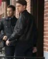 Joe Hill Blue Bloods Black Bomber Leather Jacket Back