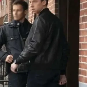 Joe Hill Blue Bloods Black Bomber Leather Jacket Back