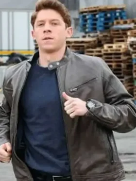 Joe Hill Blue Bloods S12 Brown Leather Jacket For Sale