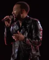John Legend The Voice S25 Finale Black Studded Jacket 