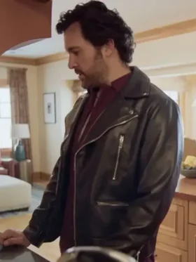 Juan Pablo Di Pace Branching Out 2024 Black Leather Jacket For Sale