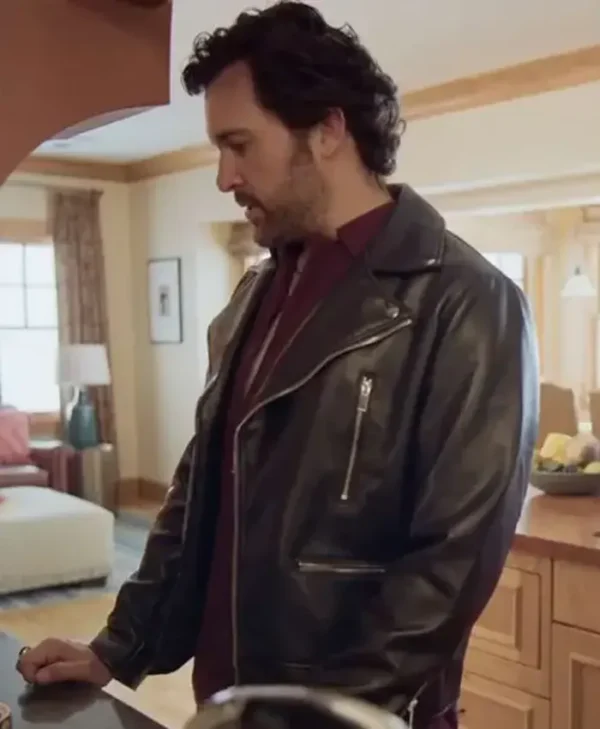Juan Pablo Di Pace Branching Out 2024 Black Leather Jacket For Sale