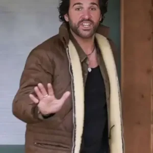Juan Pablo Di Pace Branching Out 2024 Brown Shearling Jacket For Sale