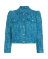 Kelly The Kelly Clarkson Show Blue Tweed Blazer