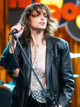 Letizia Toni Beautiful Rebel Black Leather Blazer