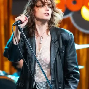 Letizia Toni Beautiful Rebel Black Leather Blazer