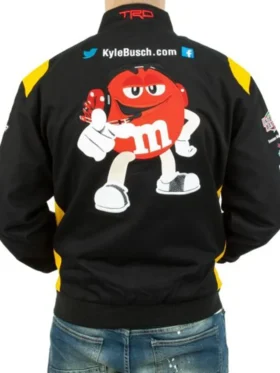 M&M Nascar Jacket back