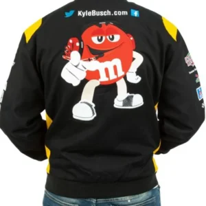 M&M Nascar Jacket back