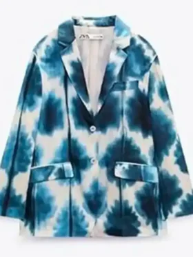 Manon Azem Savoring Paris Printed Blazer For Sale